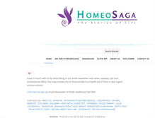 Tablet Screenshot of homeosaga.com